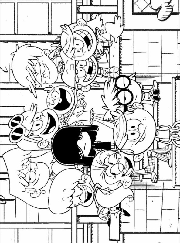 Kids-n-fun.com | Coloring page Loud House loud house 2